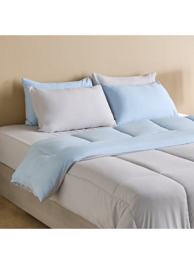 Home Box Reversible Microfiber King Comforter Set for Adults - Image 1